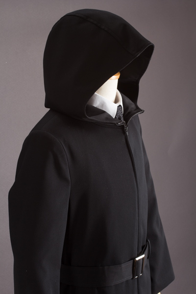 フード付き ロングコート ジップアップ 135｜着丈135㎝｜東京上野