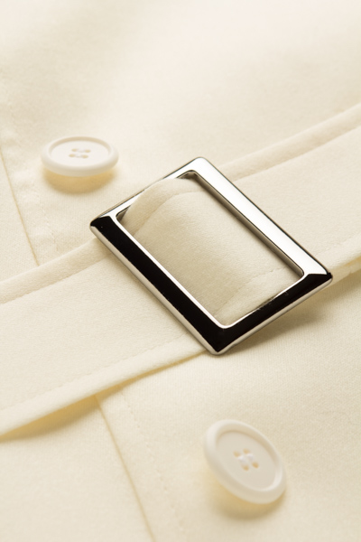 白いロングコート、ナポレオンコート オフホワイト 135 【ロングコート