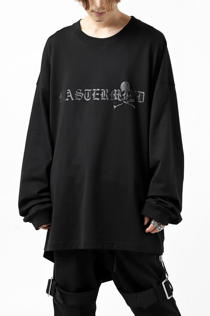 mastermind JAPAN BOXY-FIT LS / RUBBER AND FOAM PRINTED (BLACK)の