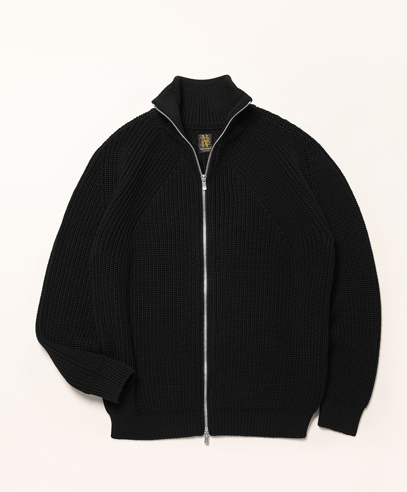 Men Signature Drivers Knit (Wool)(1(MEN) Black/ブラック): BATONER
