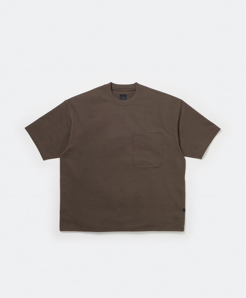 Tech Pocket Crew Tee S/S(L(MEN) Brown Khaki/ブラウンカーキ): DAIWA