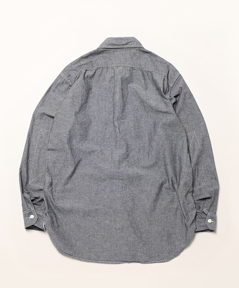 Work Shirt - Cotton Chambray(M(MEN) Grey/グレー): ENGINEERED GARMENTS