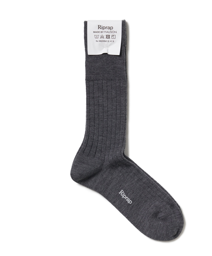 NZ Merino Three Quarters(FREE M Gray/ミディアムグレー): Riprap