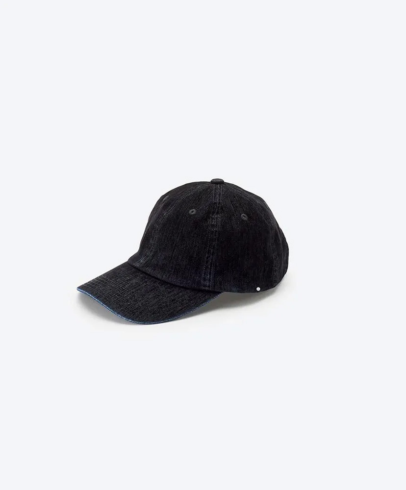 Flocky Printed Denim 6panel Cap(F(WOMEN) Black/ブラック): KIJIMA