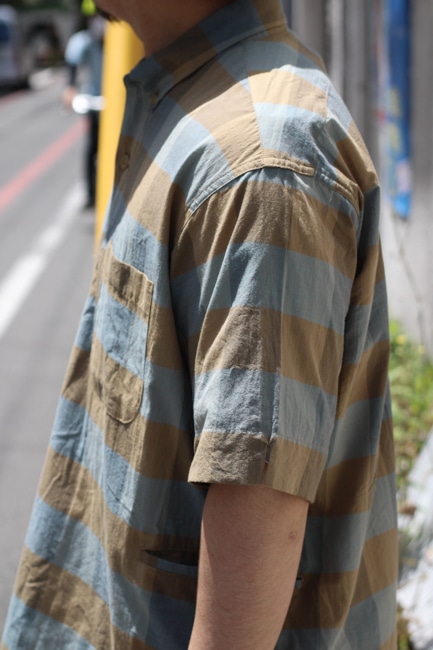 SASSAFRAS[ササフラス] Wheel Barrow Shell Shirt 1/2 - Block Check