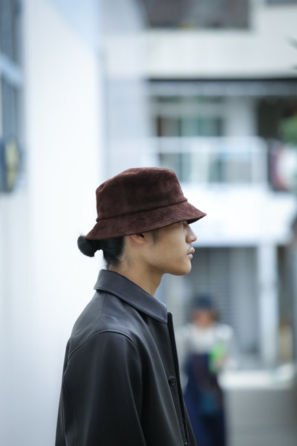 KIJIMA TAKAYUKI[キジマタカユキ] Calf Suede Bucket Hat