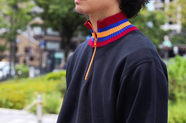 KOLOR BEACON [ カラービーコン ] 23AW ドッキング ハーフジップスウェット