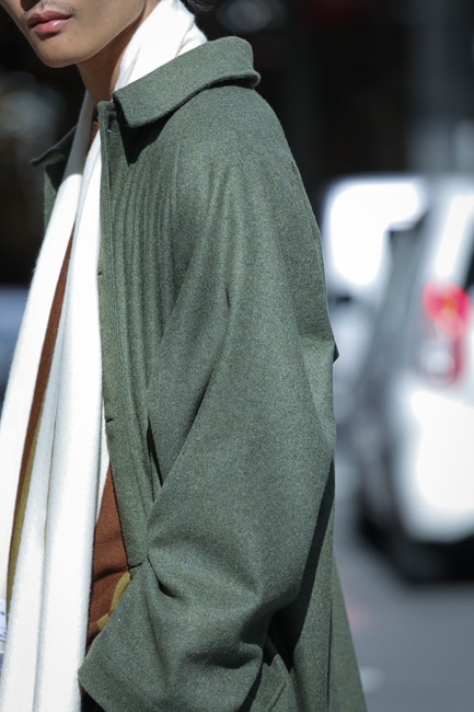 FRANK LEDER [ フランクリーダー ] MILITARY GREEN WOOL COAT