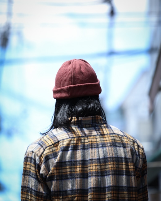 CIOTA フランネル柄BDシャツ [ベージュ]