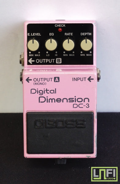 Boss DC-3 Digital Space-D Chorus Pink Electric Guitar Pedal - Blue