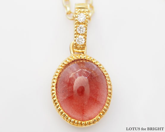 ストロベリークォーツペンダントトップ| LOTUS for BrIGHT ジュエリー