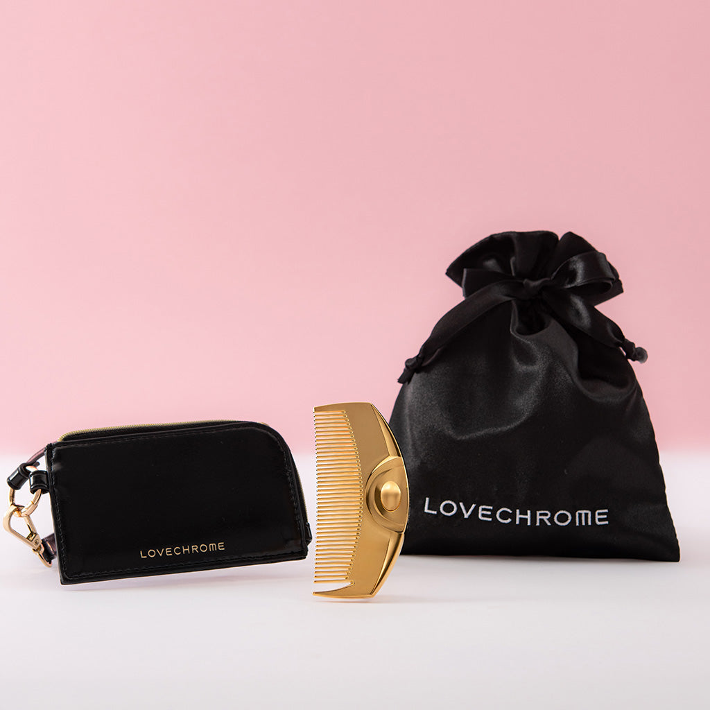 ラブクロム K24GPツキゴールド ＆コームケースバックチャーム