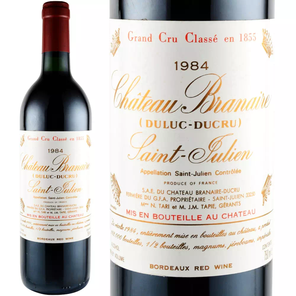 1984年 シャトー・ブラネール・デュクリュ [Chateau Branaire Ducru