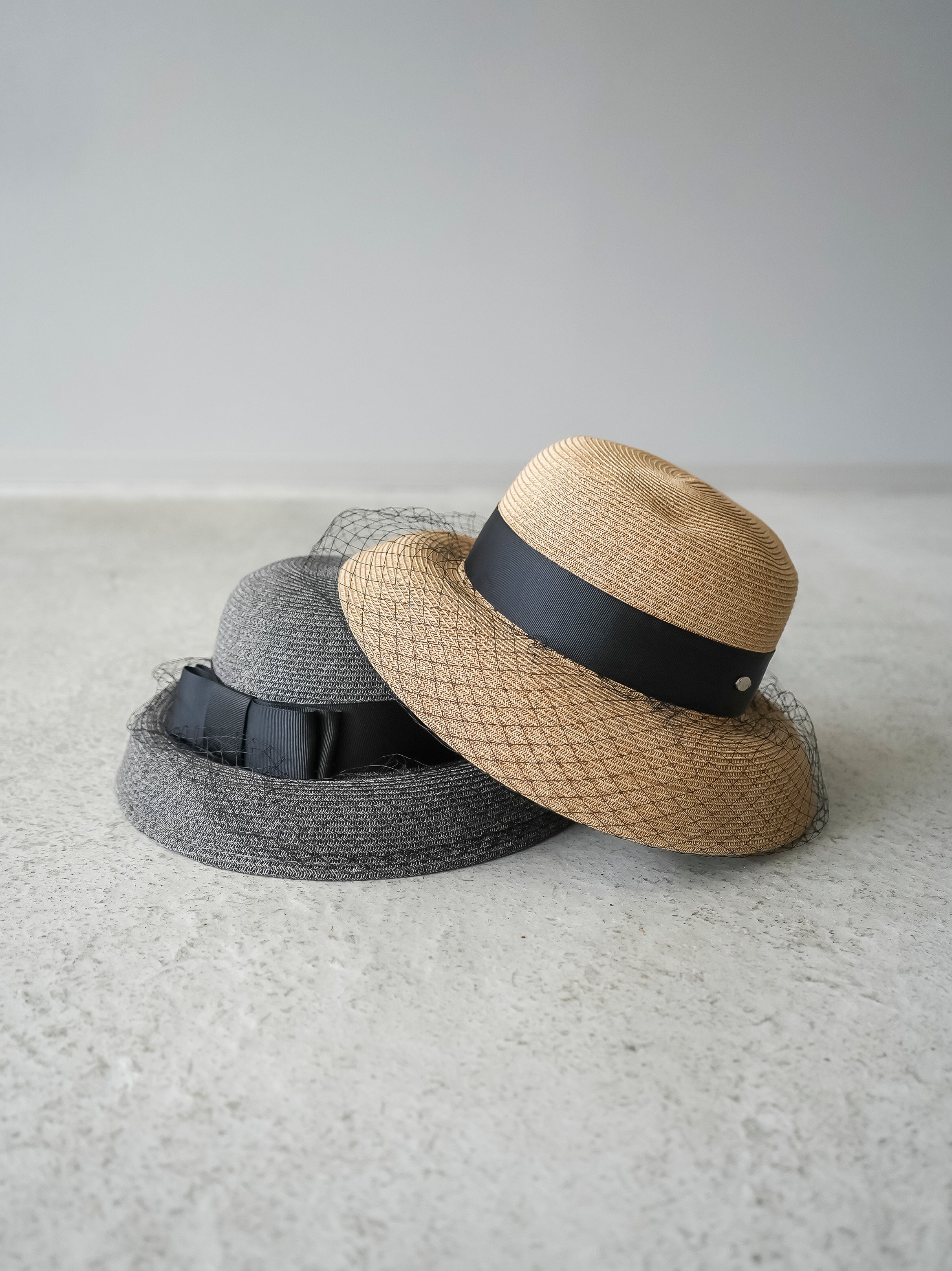 予約]チュールレイヤードカサブランカハット/ナチュラル – Lumier