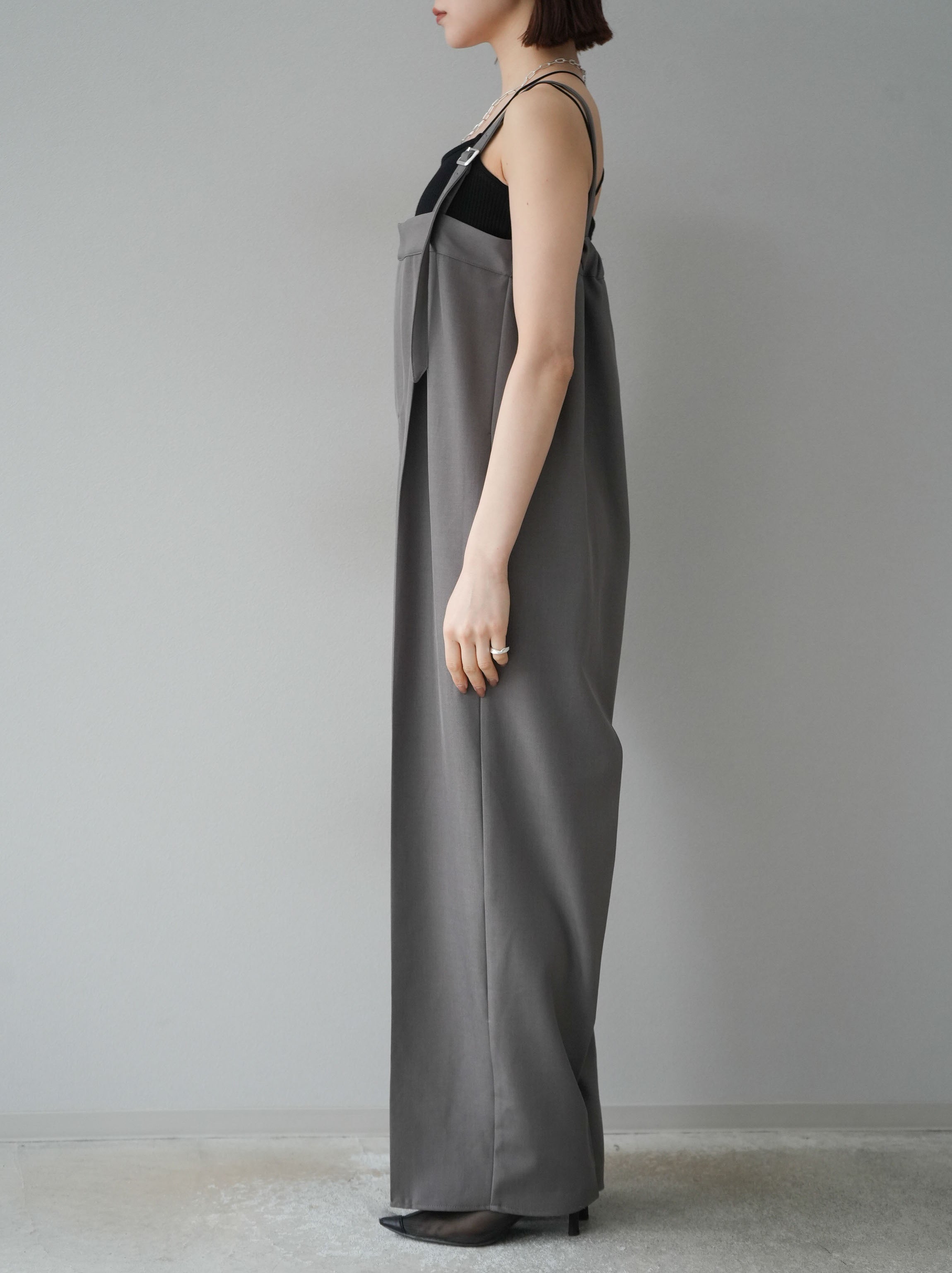 予約]ツイルベアサロペット/グレー – Lumier