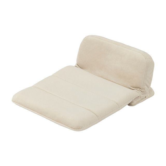 座椅子 背もたれ 18段階ギア 座布団 フロアチェア 幅41×奥行55-58×高さ