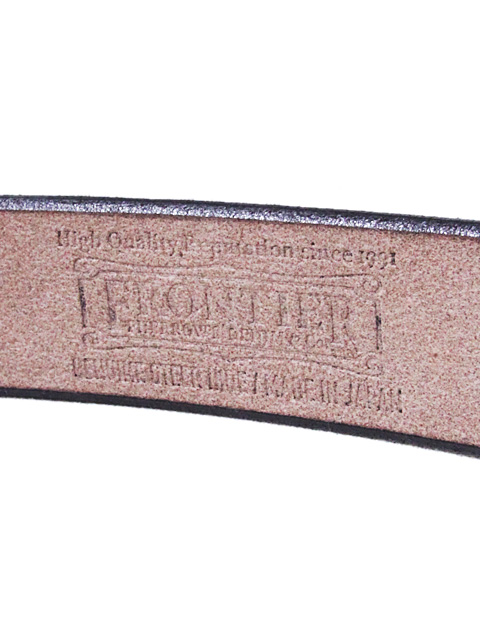 Pherrow's（フェローズ） 】 変形フックバックルレザーベルト [ BROWN