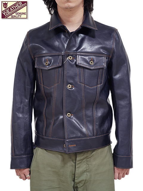 Y'2 LEATHER（ワイツーレザー） 】 インディゴホースGジャン ( 3rd