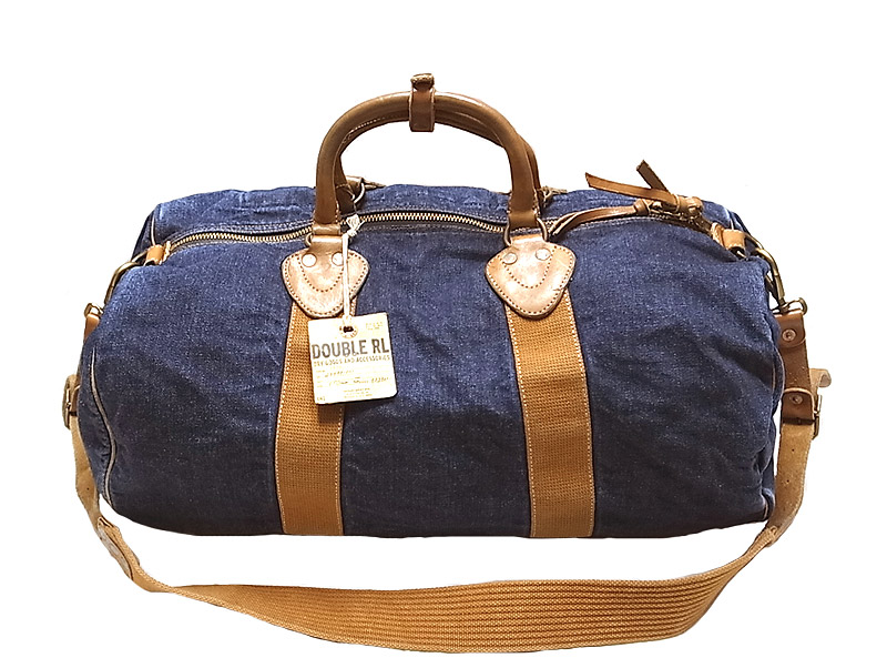 Double RL(RRL) DENIM DUFFLE BAG ダブルアールエル デニム本革