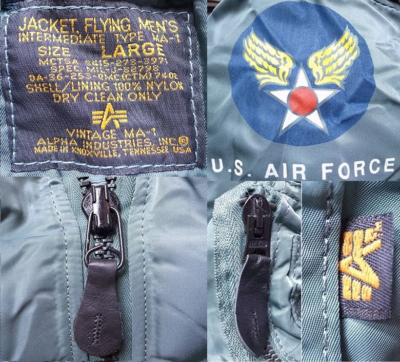 Deadstock 1992-93'S ALPHA type VINTAGE MA-1 アルファ フライトJK