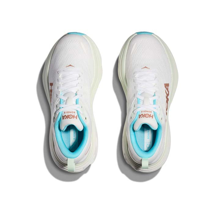 Womens Hoka Bondi 8 in Frost/Rose Gold – Lucky Shoes
