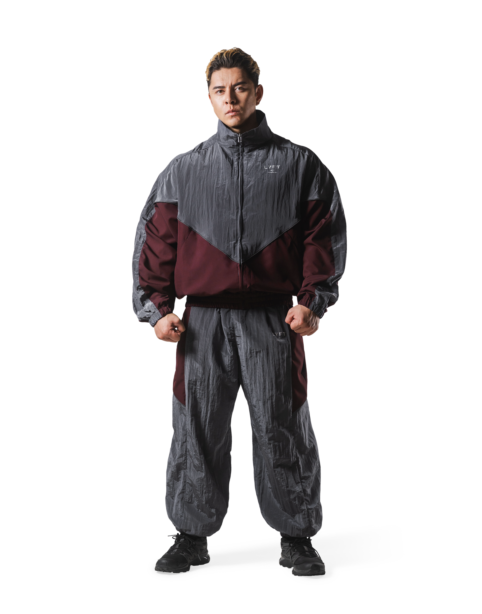 V-Form Oversize Track Jacket - D.Grey – LÝFT