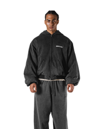 SWITCH LAYER™ Vintage Hoodie | MA-1 Puffer Jacket - Black – LÝFT