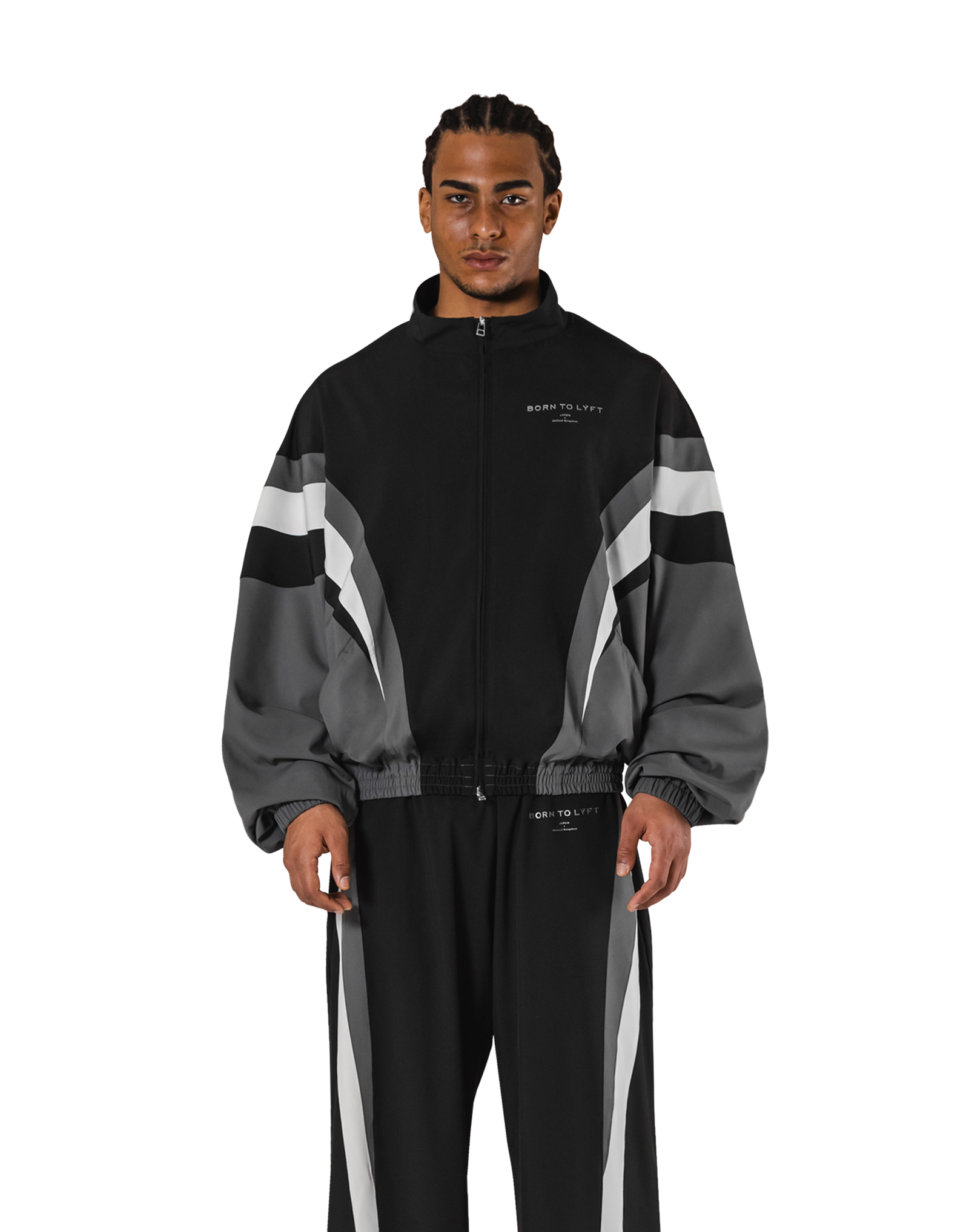 2Line Oversize Track Jacket V.2 - Black – LÝFT
