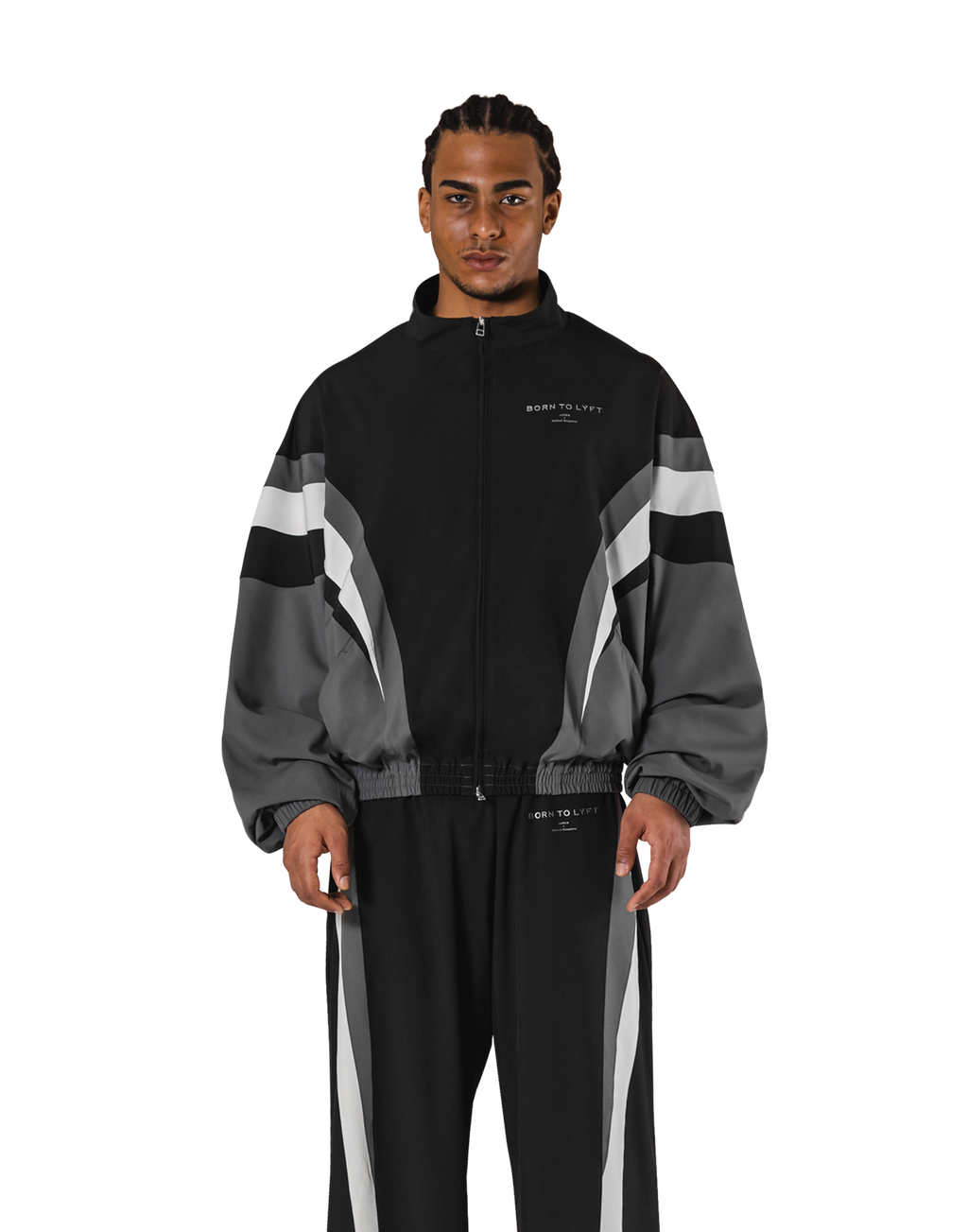 2Line Oversize Track Jacket V.2 - Black – LÝFT