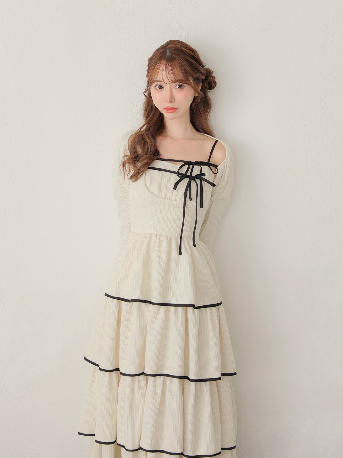 Tiered ribbon ensemble onepiece(eme10766) – M me eme