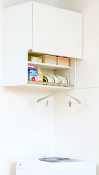 Amazon | アイオ産業 洗濯機上吊り戸棚 【KMS-800】800mm幅 | 化粧棚