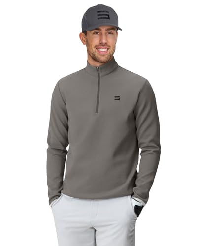 Amazon.com: Three Sixty Six Men's Therma Quarter Zip Pullover - 1