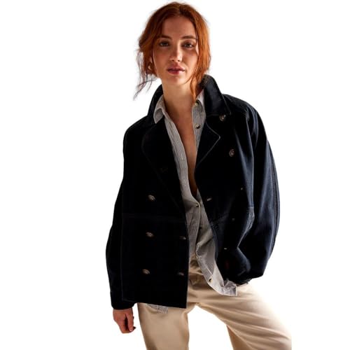 Amazon.com: Free People Viva Surplus Jacket Black MD (Women's 8-10