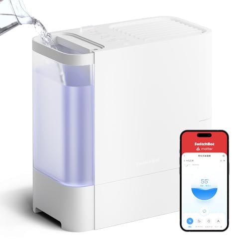Amazon | 【冬の乾燥・節電対策】SwitchBot 加湿器 気化式 Alexa 大