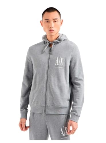 Armani Exchange Men's Icon Project Embroidered Zip Up Hooded