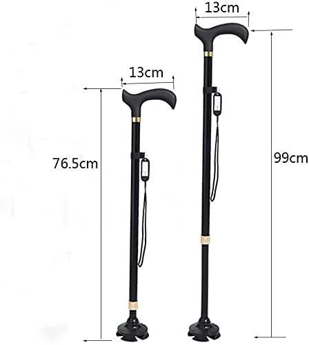 Amazon.co.jp: 杖高齢者ポータブルステッキ格納式調整可能なアルミ