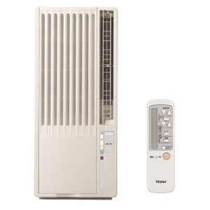 Amazon | JA-16M-W ホワイト 冷房専用(1.40kW) | Haier | 窓用エアコン