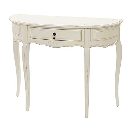 Amazon｜アンティーク調 コンソールテーブル ハーフムーン 半円
