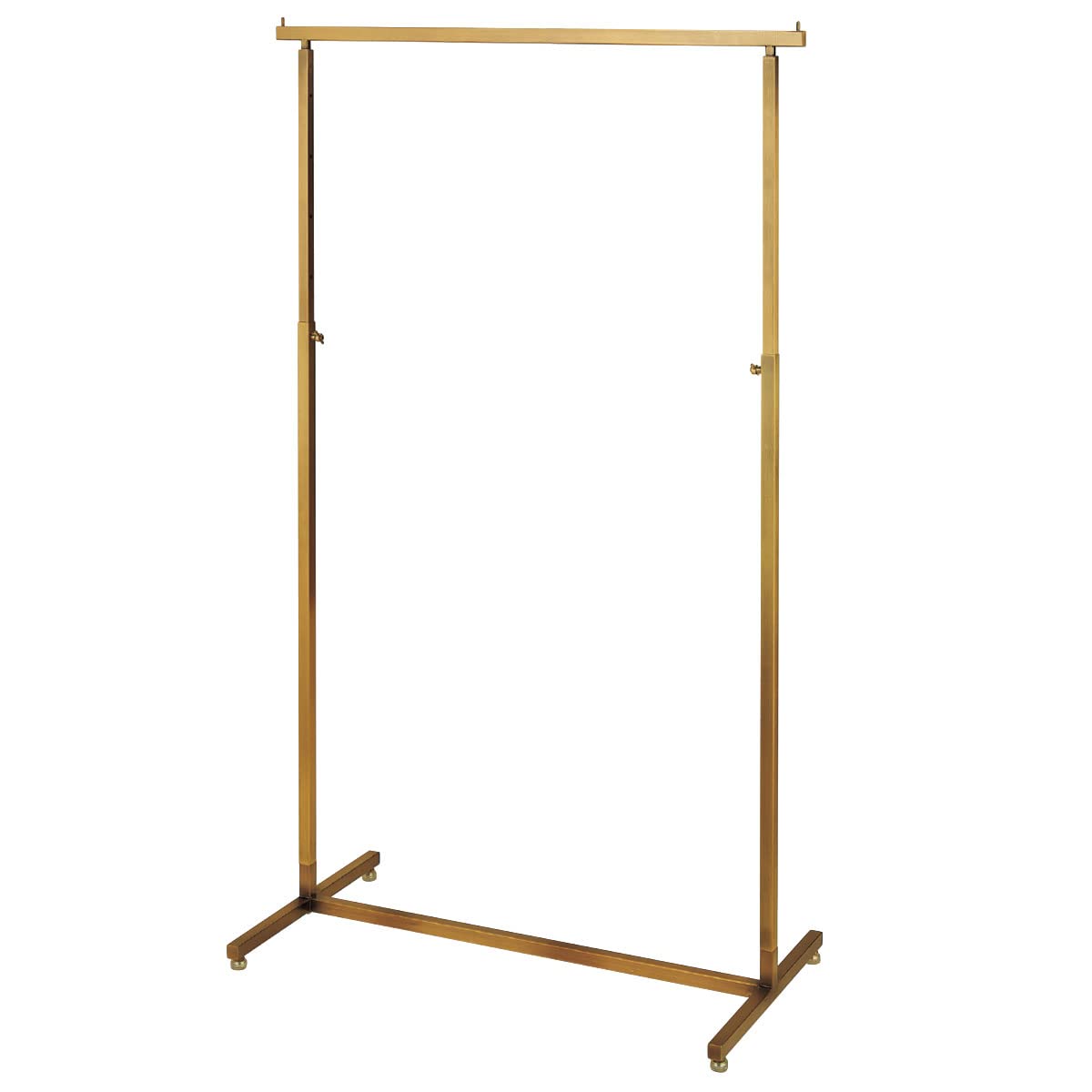 Amazon｜ハンガーラック アンティーク ゴールド 角パイプ W90cm 耐荷重