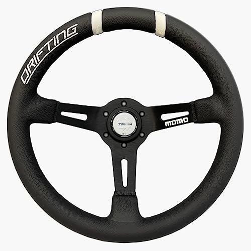 Amazon | MOMO DRIFTING 330D 85mm ディープコーン ブラックスポーク