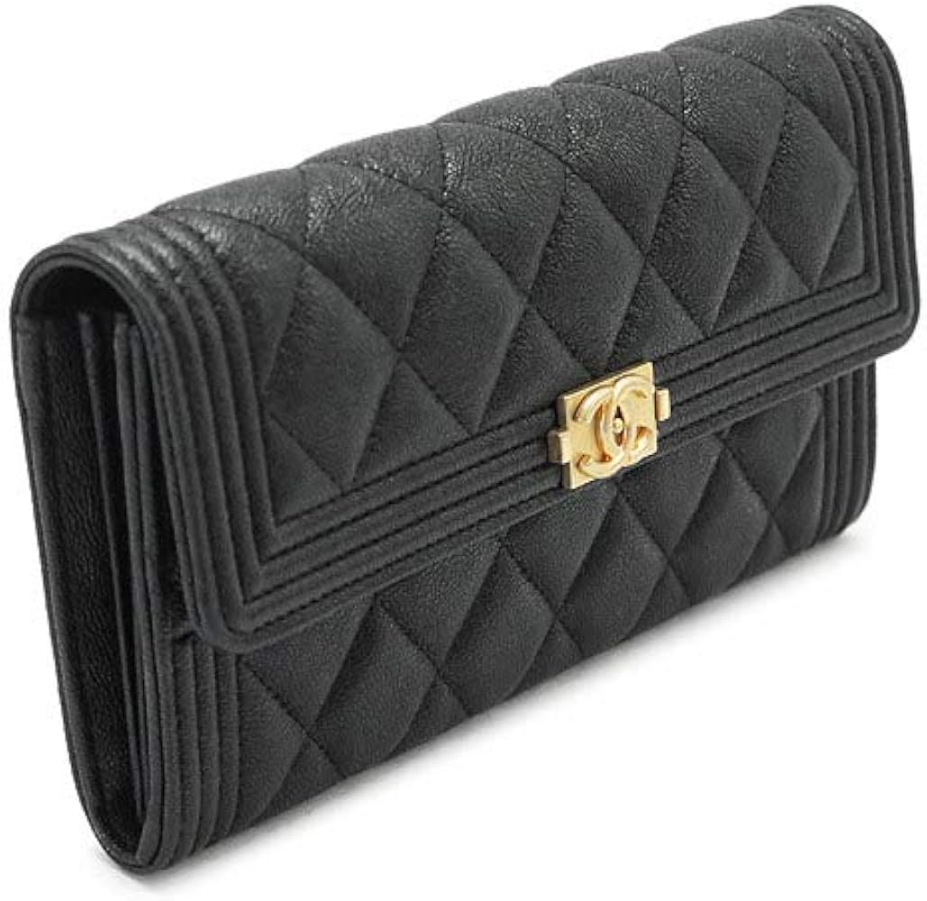 Amazon | [シャネル] 長財布 A80286 Y83621 BLACK/GD レディース 財布