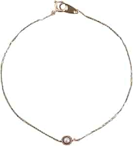 Amazon | (エテ) ete K10YGパール ダイヤモンド ブレスレット 750388