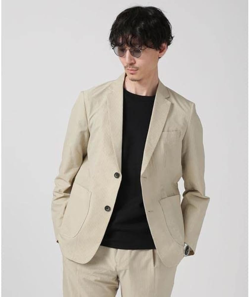 Amazon | [ナノユニバース] LB.04／クイックドライ シアサッカー