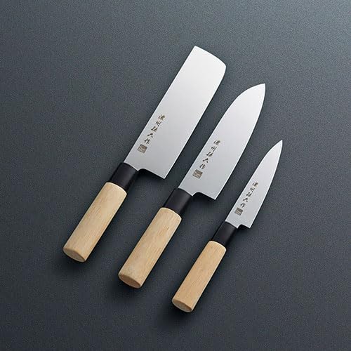 Amazon｜濃州孫六作 和包丁3点セット(黒口輪) 80M 5357-377｜包丁