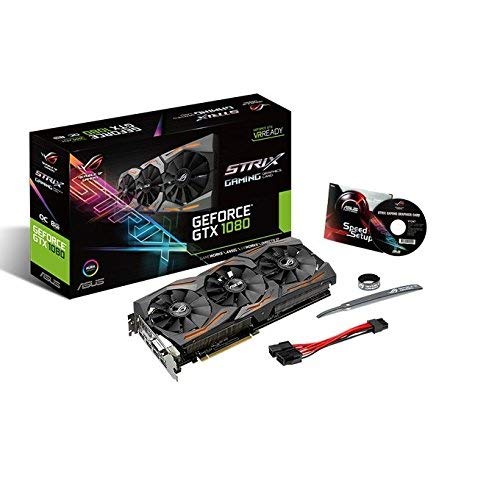 ASUS Placa de vídeo GeForce GTX 1080 8 GB ROG Strix (STRIX-GTX1080