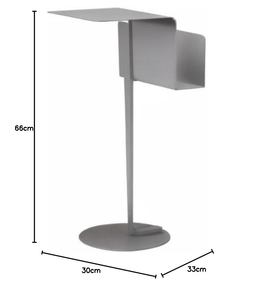 Amazon｜無印良品 スチールサイドテーブル1 R幅30×奥行33×高さ66cm