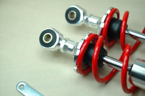 Amazon | OKD製アルミボディ荒巻サス280mm赤モンキー カブDAX | リア