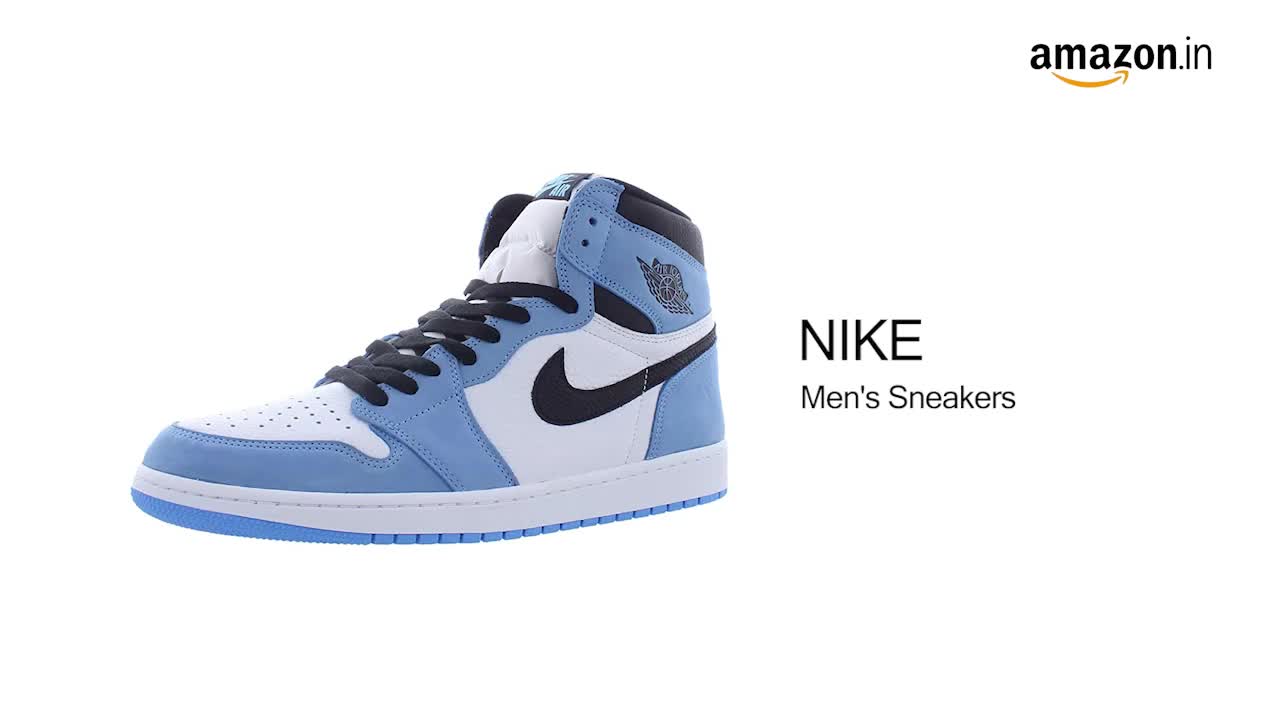 Buy Nike Men's Jordan 1 Retro High White University Blue Black