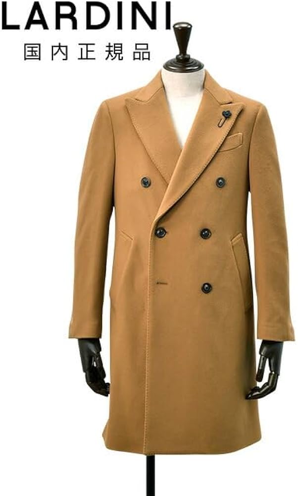Amazon | [ラルディーニ] チェスター コート メンズ 6つ釦ダブル