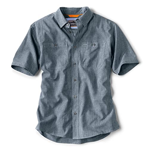 Amazon.com: Orvis Tech Chambray Short-Sleeve Work Shirts for Men